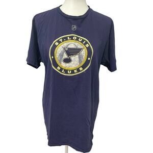 Reebok NHL Mens Large St Louis Blues Hockey 91 Tarasenko Short Sleeve Tee Shirt
